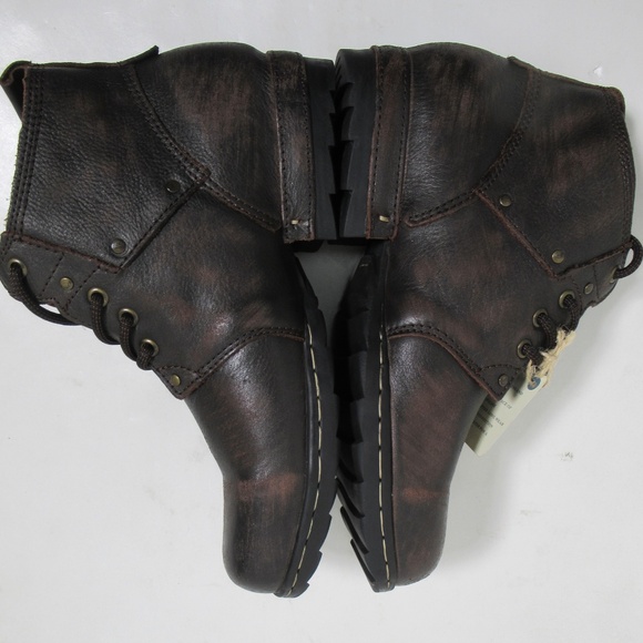 Men\'s Dark Brown Leather Ankle Boots main image 8